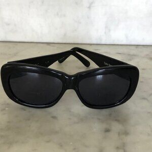 CHERYL SHUMAN Cat Eye Vintage Jacqueline Black Sunglasses Eyewear